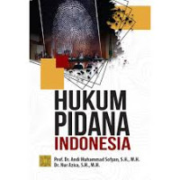 Image of Pengantar Dalam Hukum Pidana Indonesia